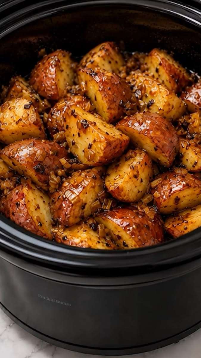 Pommes de terre à l’ail et au beurre à la mijoteuse