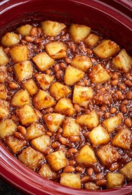 Pommes de terre et haricots cuisinés à la mijoteuse avec sauce barbecue